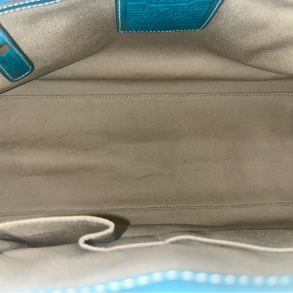 Coach Miranda Leather Satchel 11085 - Atlantic (rare) - Picture 5 of 6